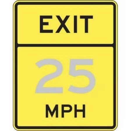 Accuform SEMICUSTOM SPEED LIMIT SIGN EXIT  FRW73925DP FRW73925DP